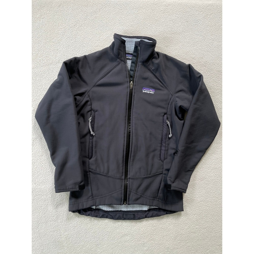 Vintage 2002 USA Patagonia Womens XS Core Skin Jacket Gray R2 Polartec Softshell